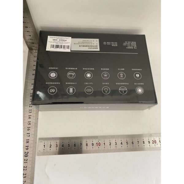 Aparat de Ras Portabil, , 8W, Autonomie 60 min, Incarcare Cablu Type C Inclus, Periuta de Curatare, Husa, Reincarcabil, 7.3x7.5x3.3 cm, Negru - imagine 2