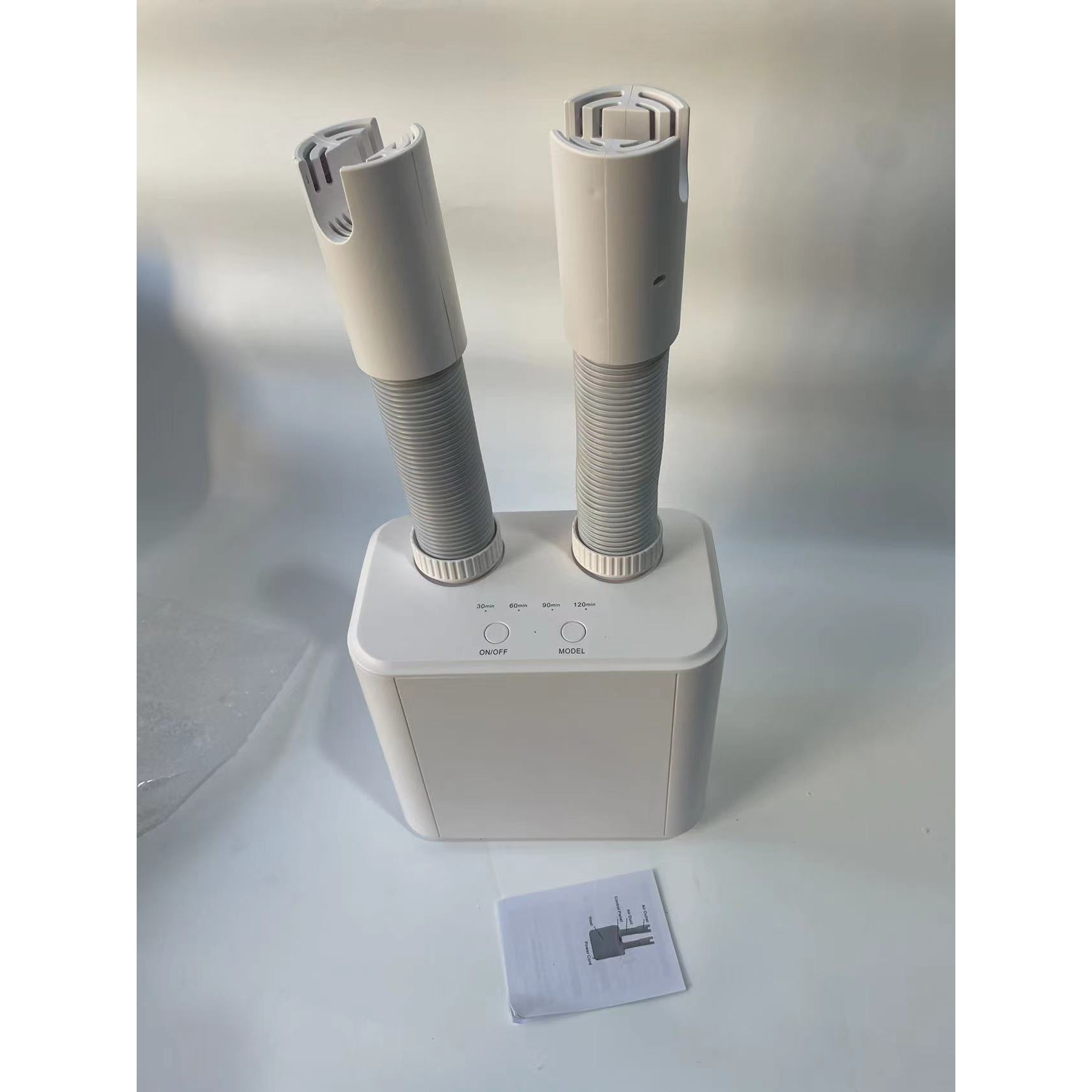 Uscator Electric de Pantofi, , Suflanta cu Aer Cald, Reglabil, Silentios, Tensiune 220V, Doua Capete, 38x18x11cm, Alb - imagine 2