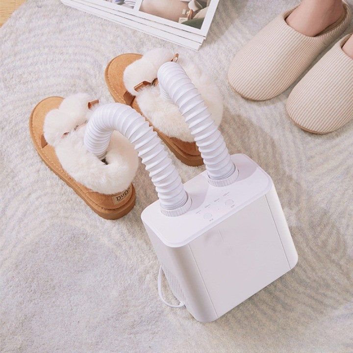 Uscator Electric de Pantofi, , Suflanta cu Aer Cald, Reglabil, Silentios, Tensiune 220V, Doua Capete, 38x18x11cm, Alb - imagine 4