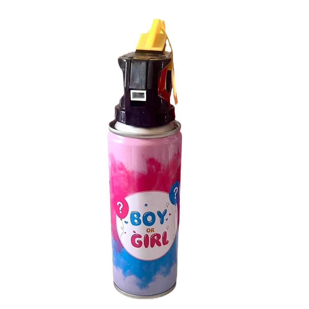 Spray Gender Reveal, , 260 ml, din Amidon de Porumb, Dezvaluire Gen Bebelusi, Albastru - imagine 4