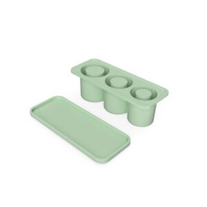 Forma pentru Gheata, , din Silicon, cuburi de gheata, forme rotunde, inghetare rapida, 20.7 x 8.4 x 6.5 cm Verde