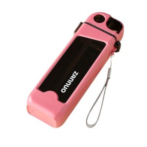 Sticla de Apa pentru Sport, , 350 ml, cu Pai si Capac, 23x7x4.4 cm, Buton de Blocare, din PC, Roz