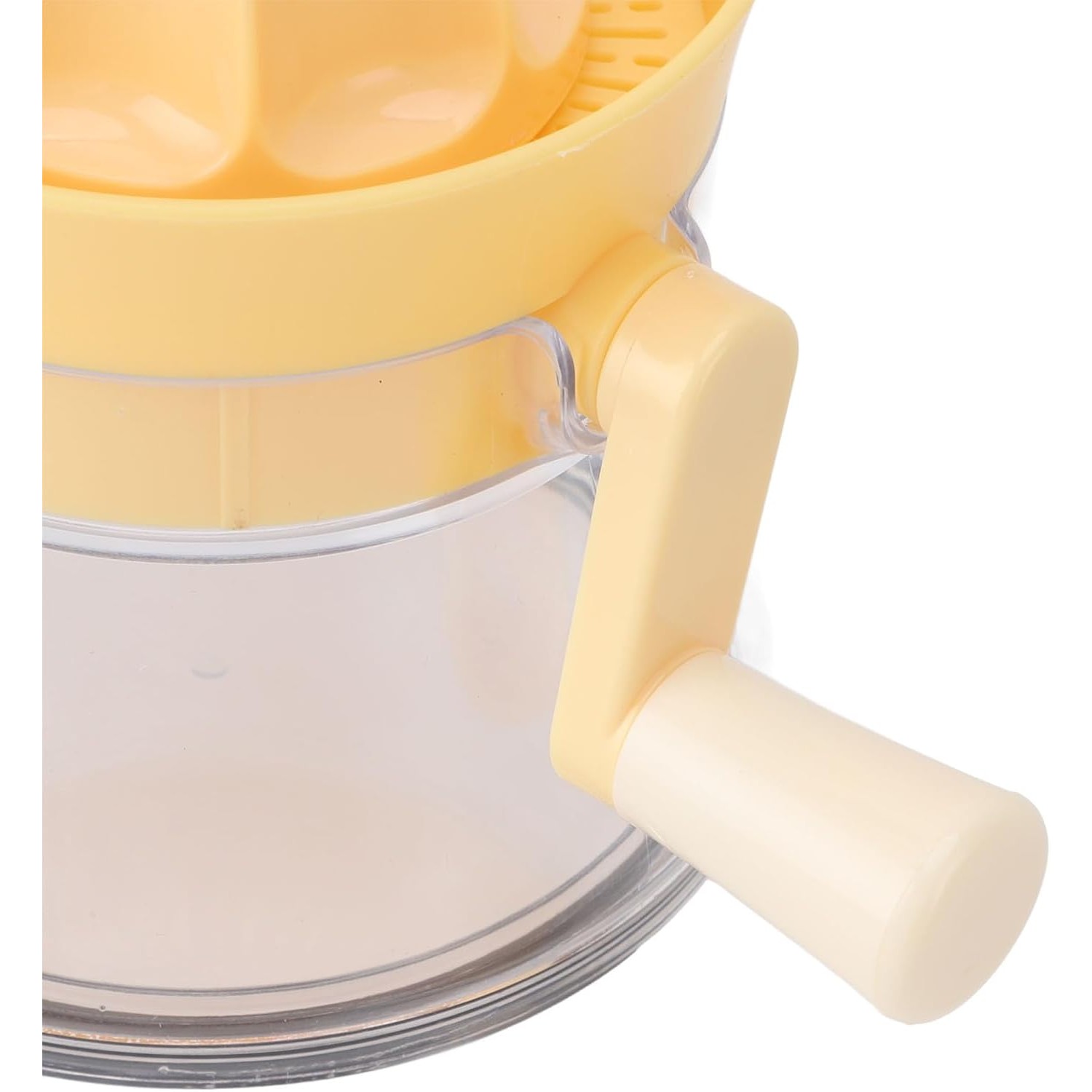 Storcator de Citrice Manual, , Rezistente, Usor de Folosit si Depozitat, Durabil, Calitativ, 16.5x13cm, Transparent/ Galben - imagine 4