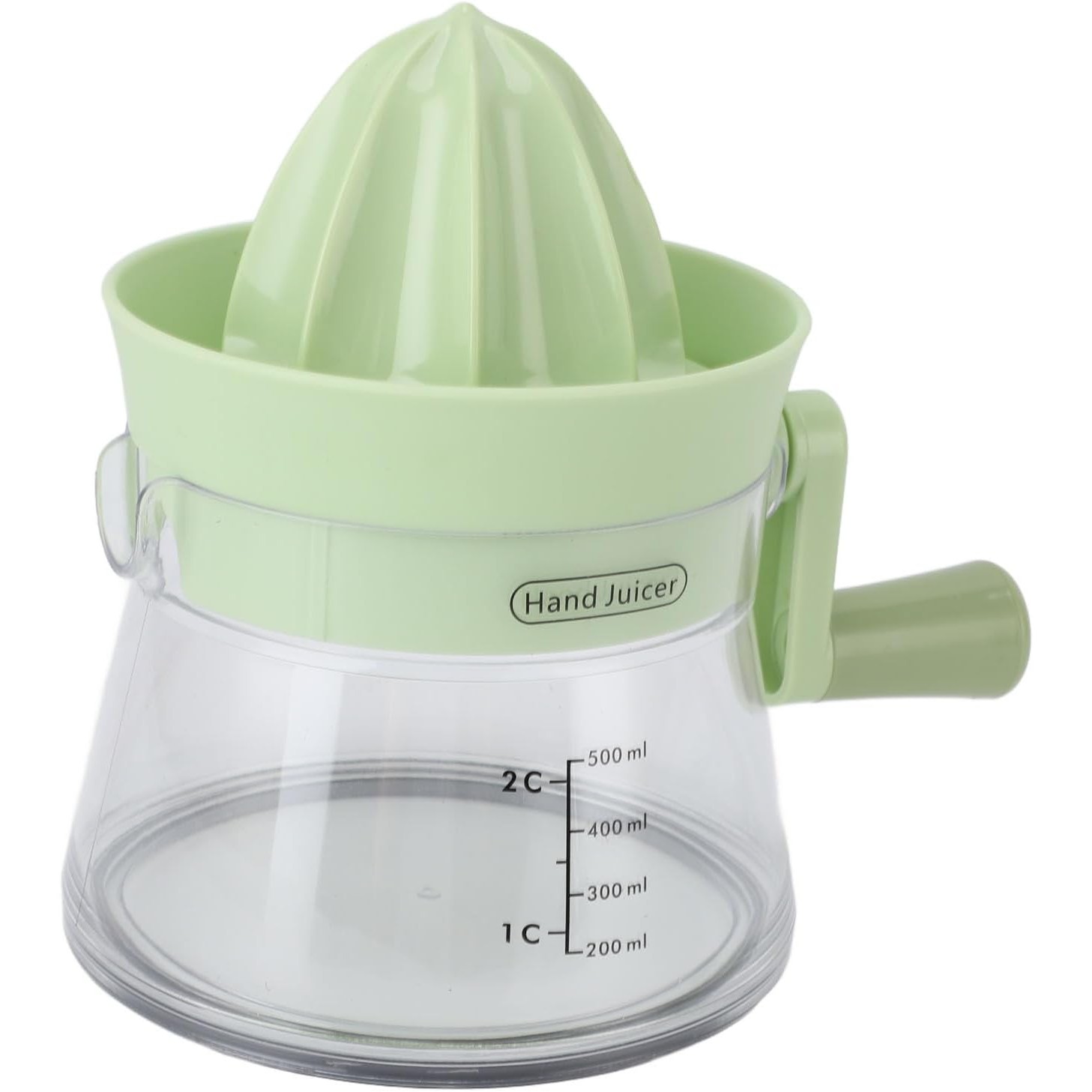 Storcator de Citrice Manual, , Rezistente, Usor de Folosit si Depozitat, Durabil, Calitativ, 16.5x13cm, Transparent/ Verde