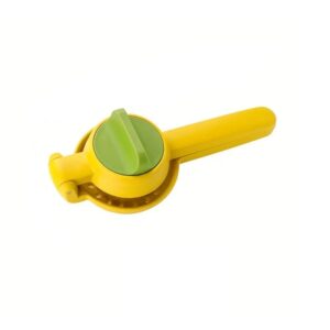 Storcator manual citrice, , pentru lamai, portocale, cu actiune dubla, usor de utilizat, material ABS rezistent, 8x10x22 cm, Galben