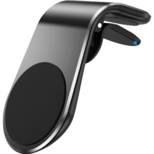 Suport auto , cu magneti puternici neodim, pentru telefon, tableta, gps, cu prindere pe grila de ventilatie, Negru