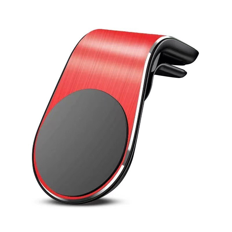 Suport de Telefon, , pentru Ventilatie, din ABS si Magnet, 3.8 x 3.7 x 6.2 cm, Universala, Rosu