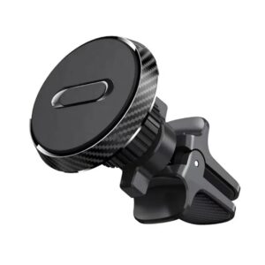 Suport Auto Magnetic  360 grade cu prindere de grila de aerisire, 50 mm, Ajustabil, 4 Magneti  incorporati, Negru