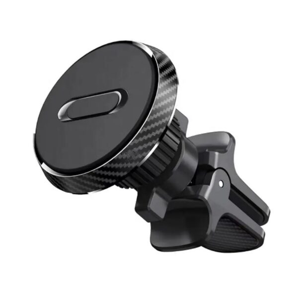 Suport Auto Magnetic  360 grade cu prindere de grila de aerisire, 50 mm, Ajustabil, 4 Magneti  incorporati, Negru