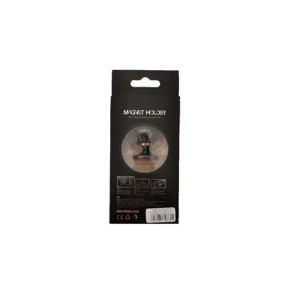 Suport Auto Magnetic , pentru Telefon BK1, Rotire 360 grade, Negru - imagine 4
