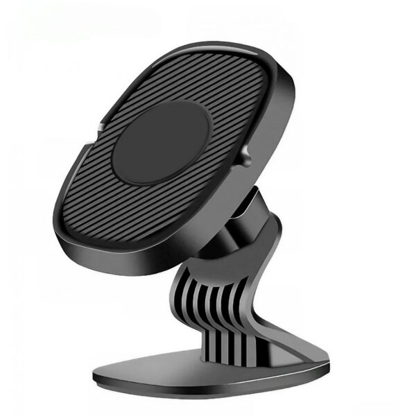 Suport Auto Magnetic  360 grade cu adeziv, 53 mm, Holder JS - 668, compatibil cu dispozitive intre 4" - 7", Ajustabil, 6 Magneti NeodymiumÂ  incorporati, Negru