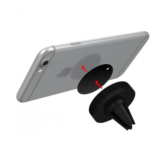 Suport auto magnetic pentru telefon BK4 , Negru - imagine 3