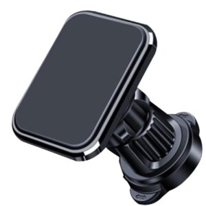 Suport Auto pentru Telefon, , MagSafe, cu Magnet, Prindere Grila de Ventilatie, Detalii Fine, Rotativ 360 de Grade, Plastic Magnet Silicon, 5.1x3.9 cm, Negru