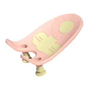 Suport de Baie Bebelusi, , 0-12 luni, Montare pe Chiuveta/Lavoar/Cada, Ventuze Antiderapante cu Intaltime Reglabila, 50 x 24 x 12.5 cm, Roz