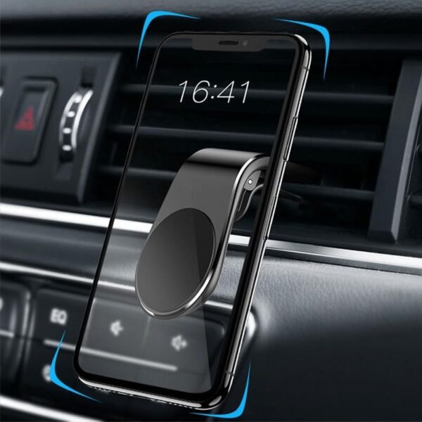 Suport de Telefon, , pentru Ventilatie, din ABS si Magnet, 3.8 x 3.7 x 6.2 cm, Universala, Rosu - imagine 2