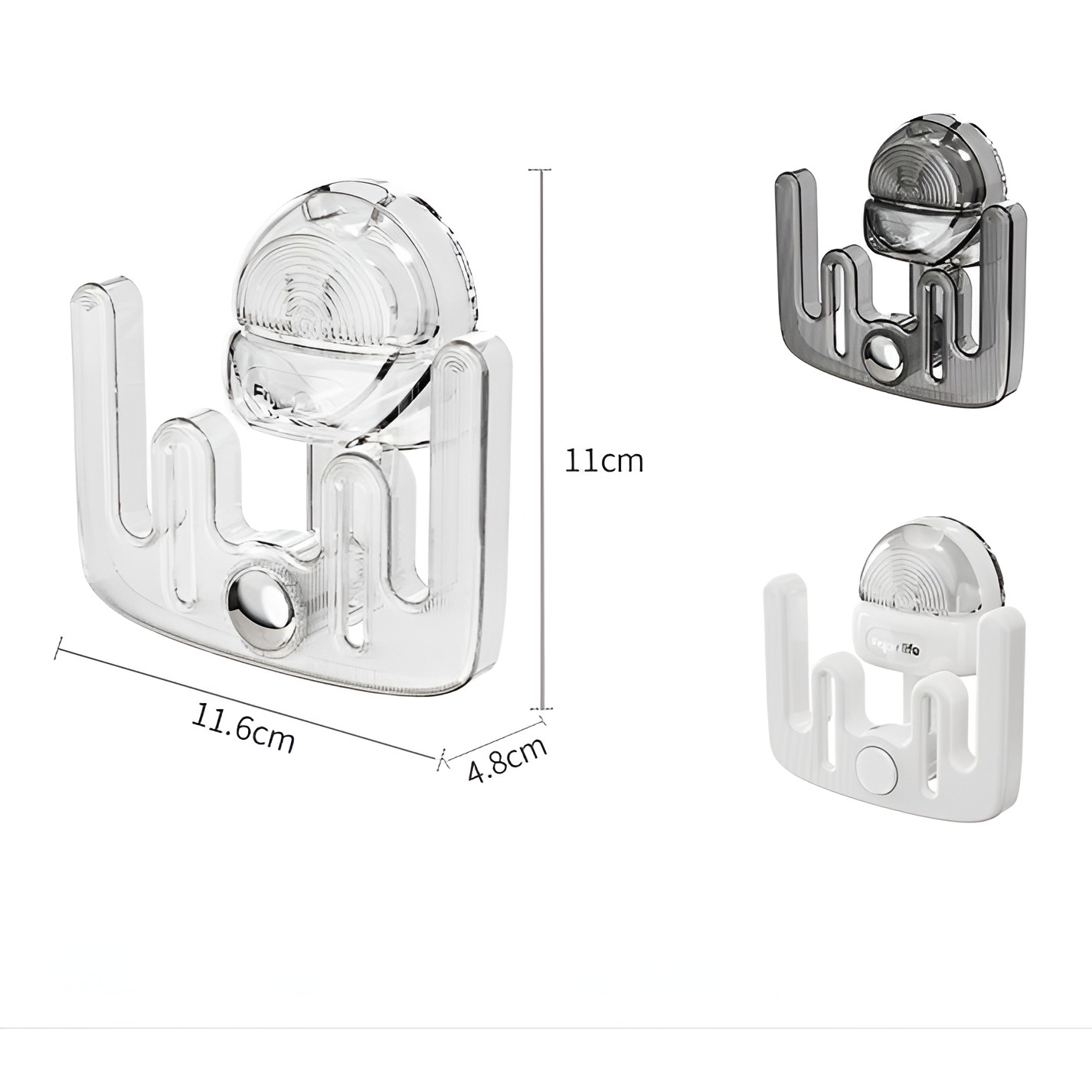Suport pentru Incaltamintea de Casa, , fara Perforare, Montare pe Perete, Prindere Adeziva, 11.6x11x4.8cm, Alb - imagine 2