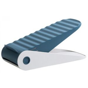 Suport pentru Pantofi, , cu DouÄƒ Straturi, Organizator, Antiderapant È™i Durabil, InÄƒlÈ›ime ReglabilÄƒ, 25.5x11x7.5 cm, Albastru, 150 g