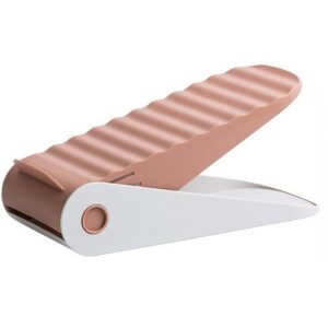 Suport pentru Pantofi, , cu DouÄƒ Straturi, Organizator, Antiderapant È™i Durabil, InÄƒlÈ›ime ReglabilÄƒ, 25.5x11x7.5 cm, Roz, 150 g