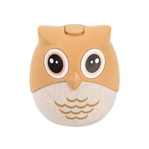 Suport pentru Scobitori, , Model Bufnita, Multifunctional, 8.3x7.8 cm, Portocaliu