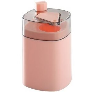 Suport Scobitori, , Automat, cu Buton si Capac, din PP, 9.5x6 cm, Roz