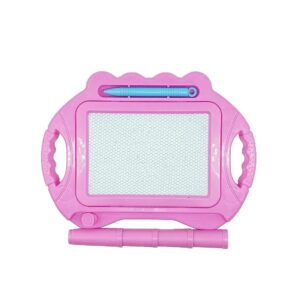 Tabla Magnetica pentru desen , Pix, forma dreptunghi, dimensiuni 23x17 cm, Dezvolta Creativitatea, cu picioare suport, Roz