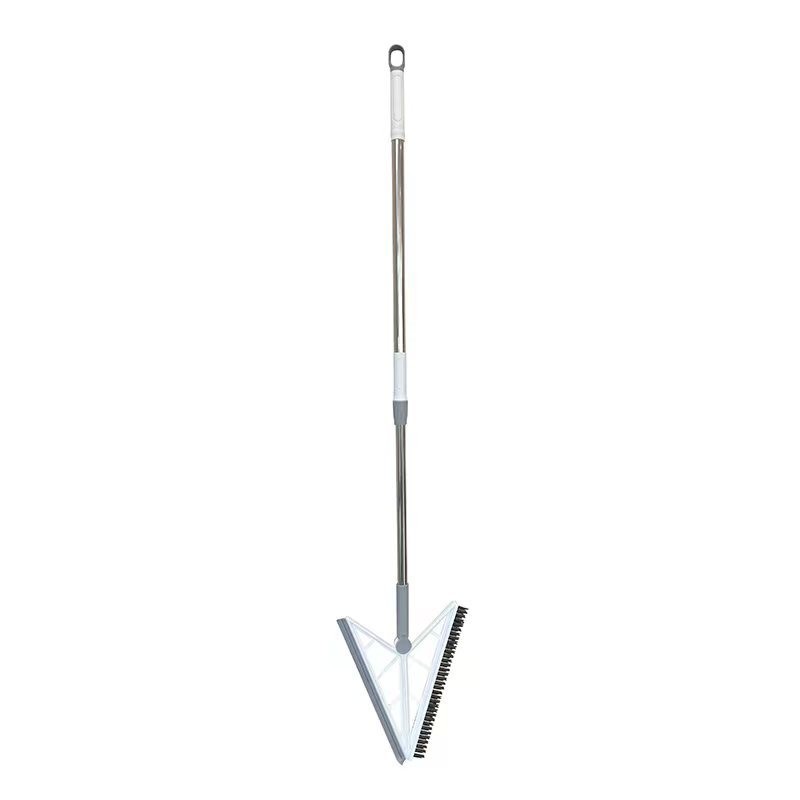 Matura Telescopica, , cu Doua Capete - Perie/Racleta 23 cm, Lungime 110 cm, din Plastic/Otel/Silicon, Gri - imagine 4