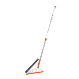Mop Multifunctional, , Portocaliu, cu Racleta din Silicon, Maner Telescopic, Curatarea Eficienta a Tuturor Suprafetelor