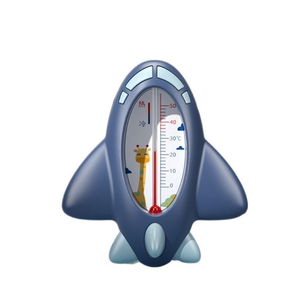 Termometru pentru Baie, , Plutitor, Rezistent la apa, Multifunctional, Model Avion, 11x10x4 cm, Albastru