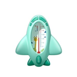 Termometru pentru Baie, , Plutitor, Rezistent la apa, Multifunctional, Model Avion, 11x10x4 cm, Verde