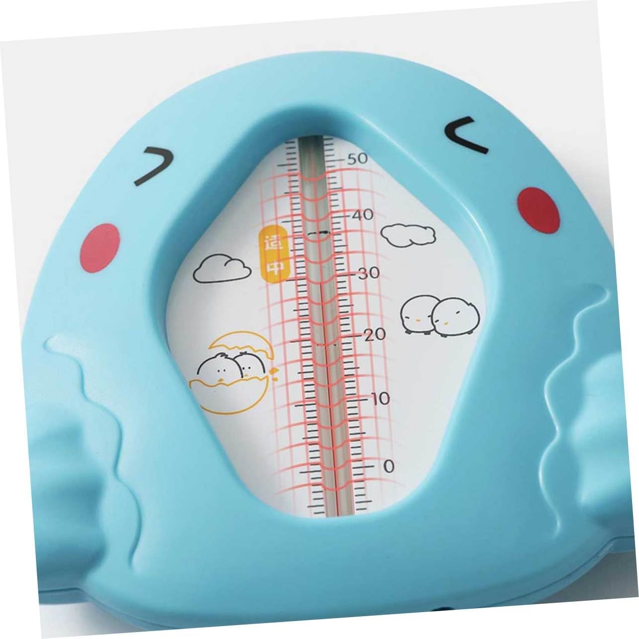 Termometru pentru Baie, , Plutitor, Rezistent la apa, Multifunctional, Model Gaina, 10.5x10.5x2.5 cm, Albastru - imagine 2