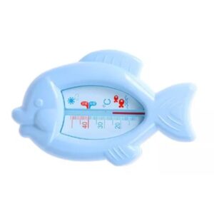 Termometru pentru Baie, , Plutitor, Rezistent la apa, Multifunctional, Model Peste, 15.5x9.5x2 cm, Albastru