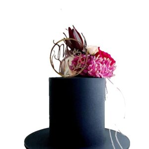 Topper Tort, , Model 2 Mr&Mrs, din Plastic, Auriu