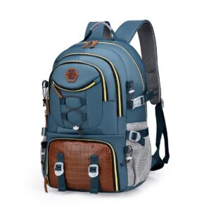 Rucsac Multifunctional pentru Calatorie, , pentru Alpinism, Voiaj, Drumetii, din Panza Oxford, 34x16x52 cm, Albastru Marin