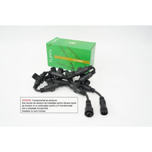 Tronson , 1 m IP65, Fir Negru