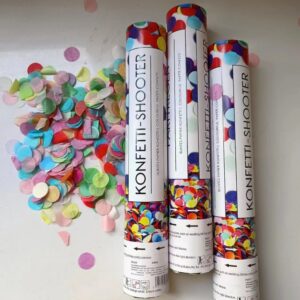 Tun de Confetti, 40 cm. , Model Konffetti Shooter, Paiete din Hartie, Multicolor
