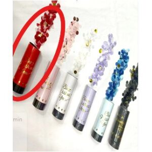 Tun de Confetti, , Best Wishes 11 x 4 cm, Model Buline din Hartie si Folie, Rosu