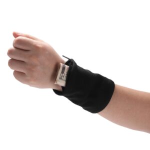 Banderola pentru ÃŽncheietura Mainii, , Suport Carduri si Chei, Multifunctional, cu Fermoar, Impermeabil, Confortabil, Negru