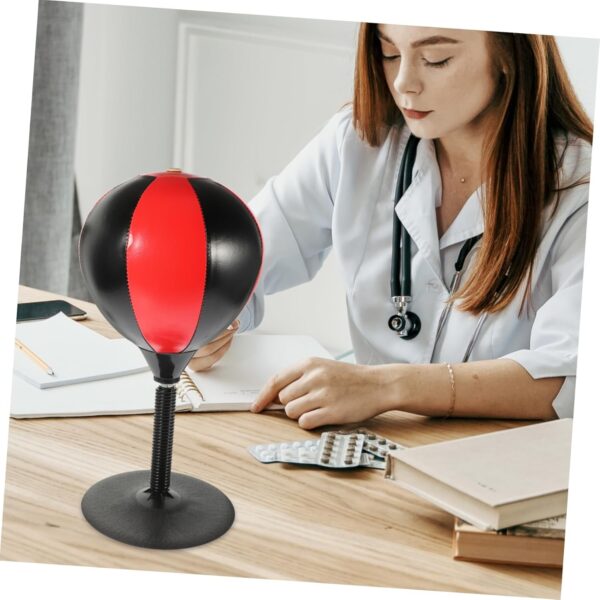 Jucarie Interactiva, , Model Sfera de Box cu Suport de Masa, Inaltime Reglabila, +3 Ani, 10.5 x 20 x 23.5 cm, Rosu/ Negru - imagine 3