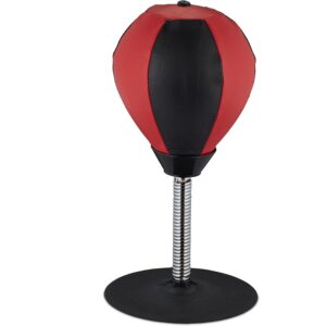 Jucarie Interactiva, , Model Sfera de Box cu Suport de Masa, Inaltime Reglabila, +3 Ani, 10.5 x 20 x 23.5 cm, Rosu/ Negru