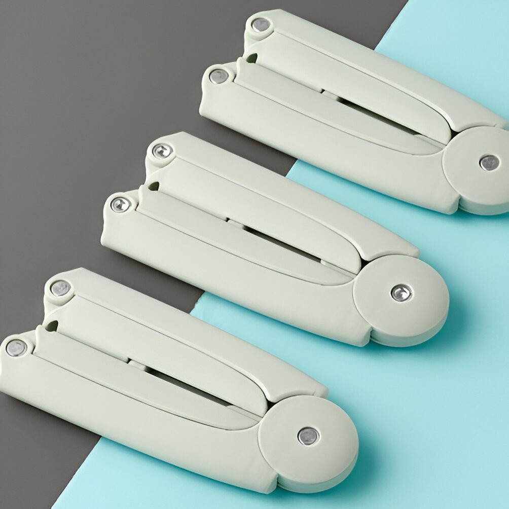 Umeras Pliabil de Calatorie, , Mini Cuier Portabil pentru Haine, Suport de Uscare, 14x7x1.4cm, Verde - imagine 2