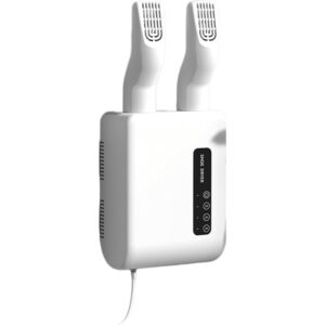 Uscator de Pantofi, , Functie de Uscare, Dezinfectie, Dezodorizare, Montaj pe Perete fara Perforare, din PVC, Silentios, Timer, Alb