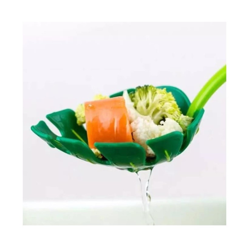 Ustensila bucatarie universala tip frunza, material ABS, creativa, design unic si modern, 30x9.5 cm, verde - imagine 3