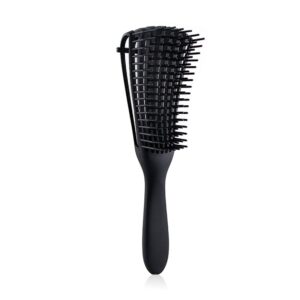 Perie Flexibila, , pentru Descurcat Par Cret/Umed si Uscat, 8 Brate Mobile, din TPE, 24.5 x 4.5 x 2 cm, Negru