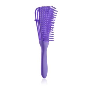 Perie Flexibila, , pentru Descurcat Par Cret/Umed si Uscat, 8 Brate Mobile, din TPE, 24.5 x 4.5 x 2 cm, Mov