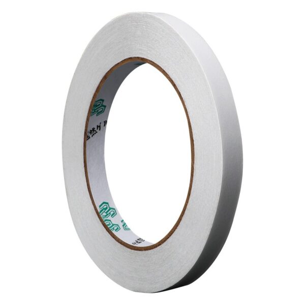 Banda Dubla Adeziva, Flippy, Banda Adeziva cu Burete, pentru Cadouri si Ambalaje, 2 m, Latime 0.8 cm, Alb