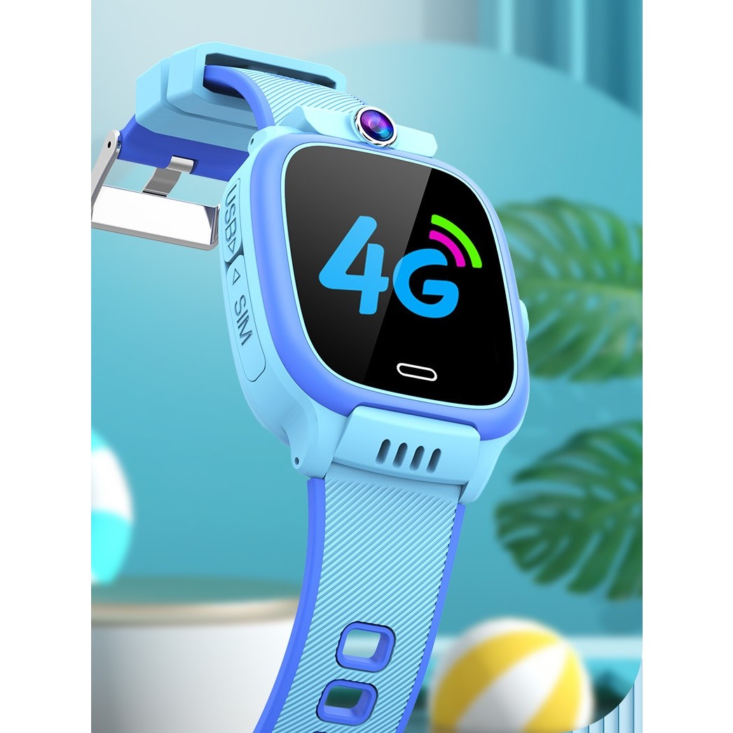 Ceas Smartwatch Flippy, Pentru Copii, Model Y36, cu Functie Telefon, 4G, Localizare LBS, Istoric Traseu, Monitorizare Spion, Apel Video, Rezistent la Apa, Albastru - imagine 4