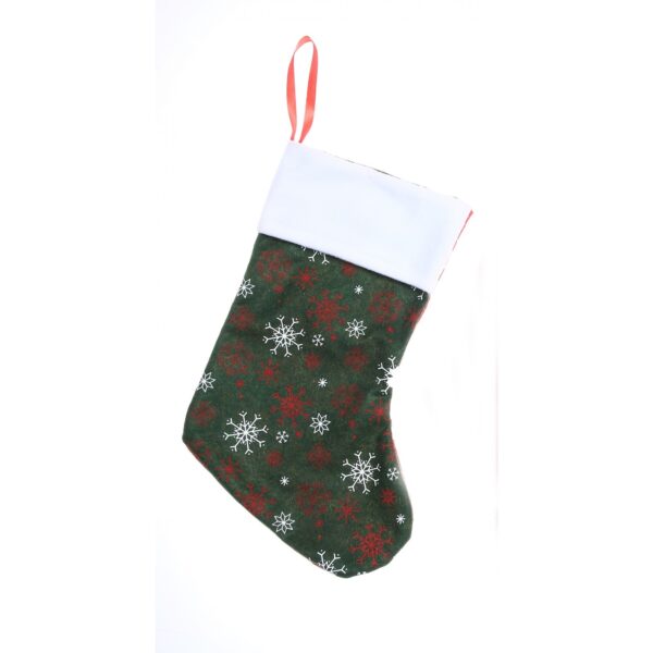 Ciorap Cadouri, culoare verde,imprimeu sclipici -fulg, marimea 20x33cm, Flippy - imagine 2
