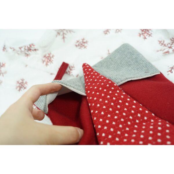 Ciorap Cadouri, Flippy, cu model Mos Craciun,rosu, marimea 20x40 cm, textil, interior - imagine 4