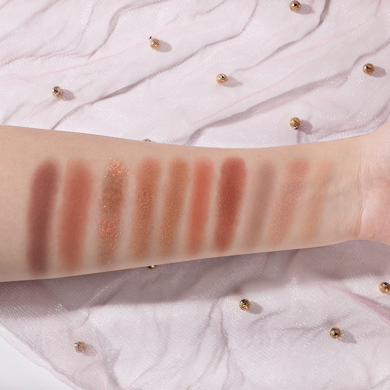 Paleta de farduri Sianoau cu 10 de culori pigmentate,  Flippy - imagine 4