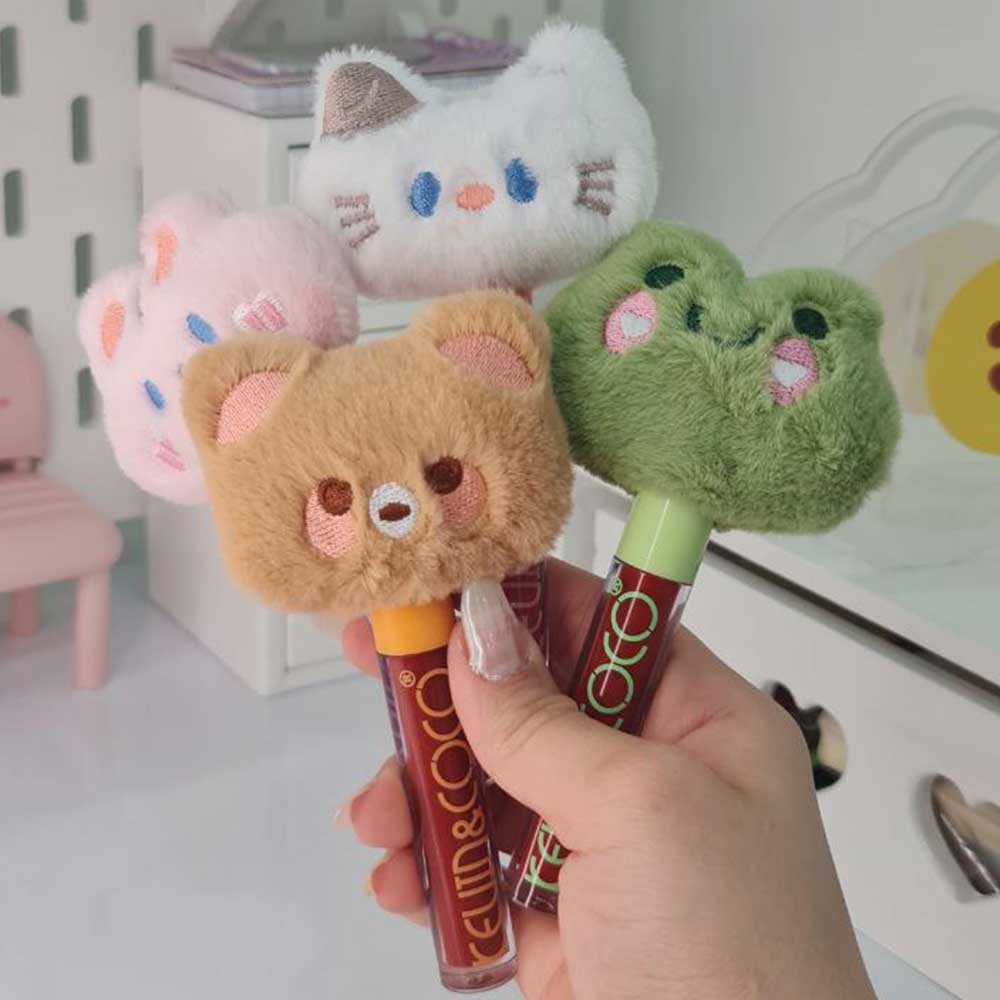 Luciu de Buze, Kevin&Coco, Animat de Plus, Model Ursulet, Maro - imagine 3